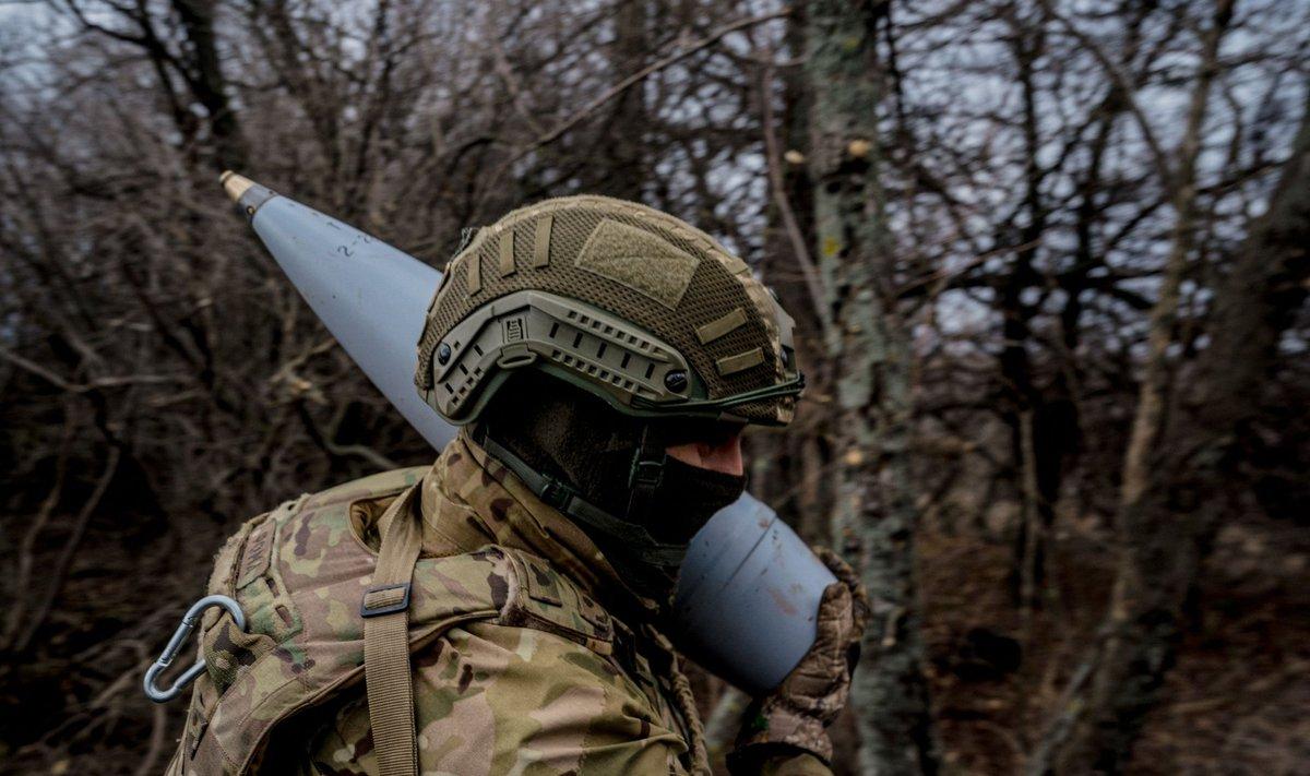 Украинский военный под Бахмутом