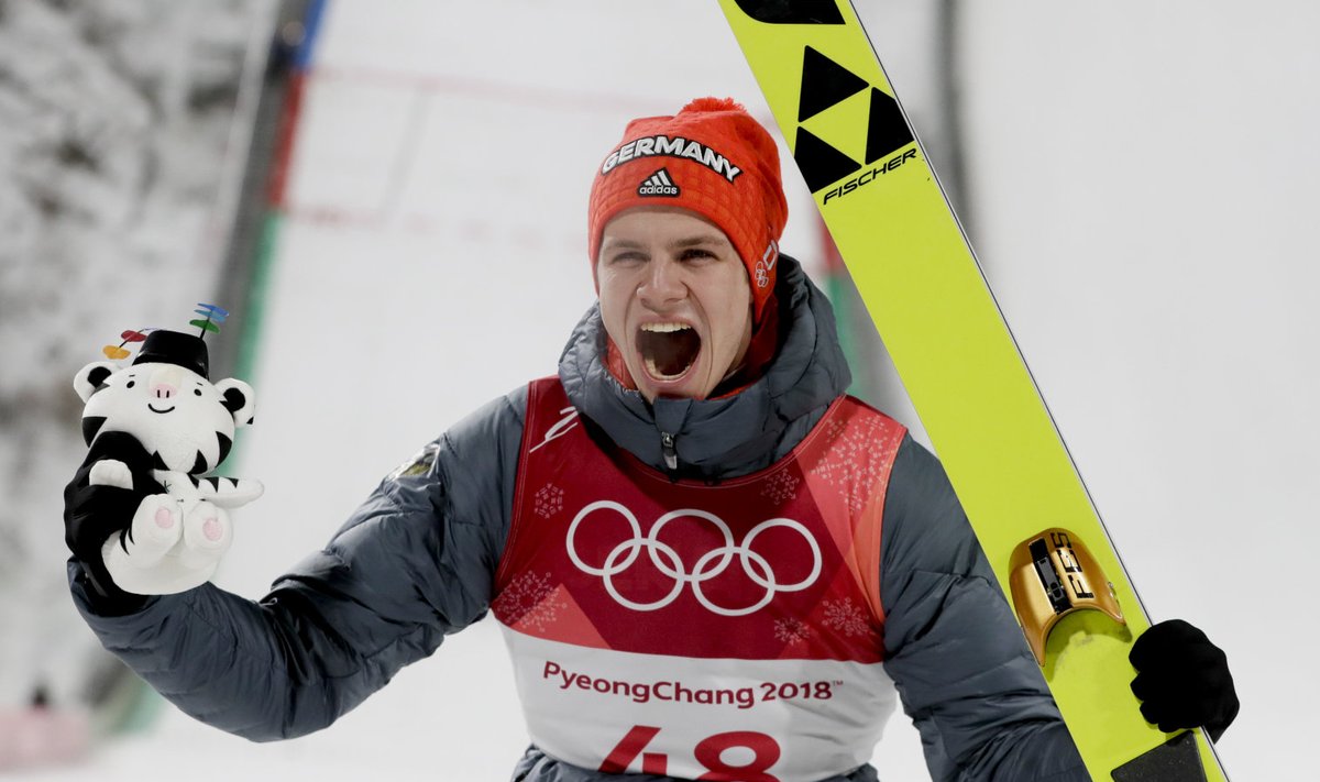 Andreas Wellinger Pyeonchangi olümpial. 