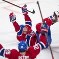 VIDEO | Väravavahi 35 tõrjet ja lisaajavärav aitasid Montrealil NHL-i finaalis ellu jääda