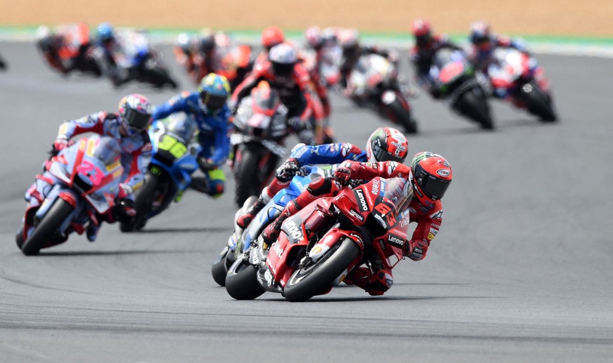 MotoGP sõitjad. (Foto on illustratiivne)