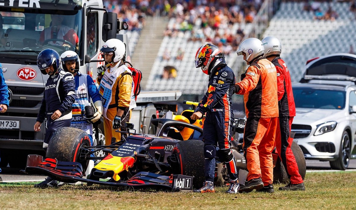 Pierre Gasly auto avarii järel