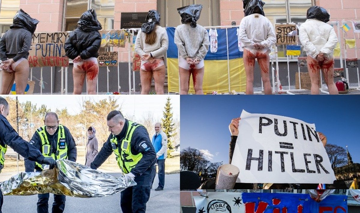 С начала войны в Эстонии прошли десятки протестов.