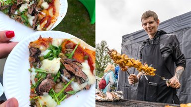 ФОТО | Пицца с миногой, салат с тюльпаном и очередь за шашлыком. Как прошла дегустационная ярмарка "Вкусы Нарвы"