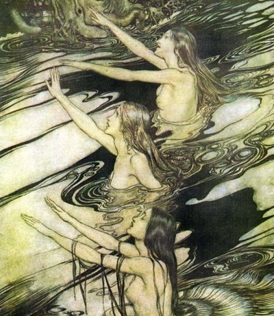 Reini tütred. Autor: Arthur Rackham, 1923