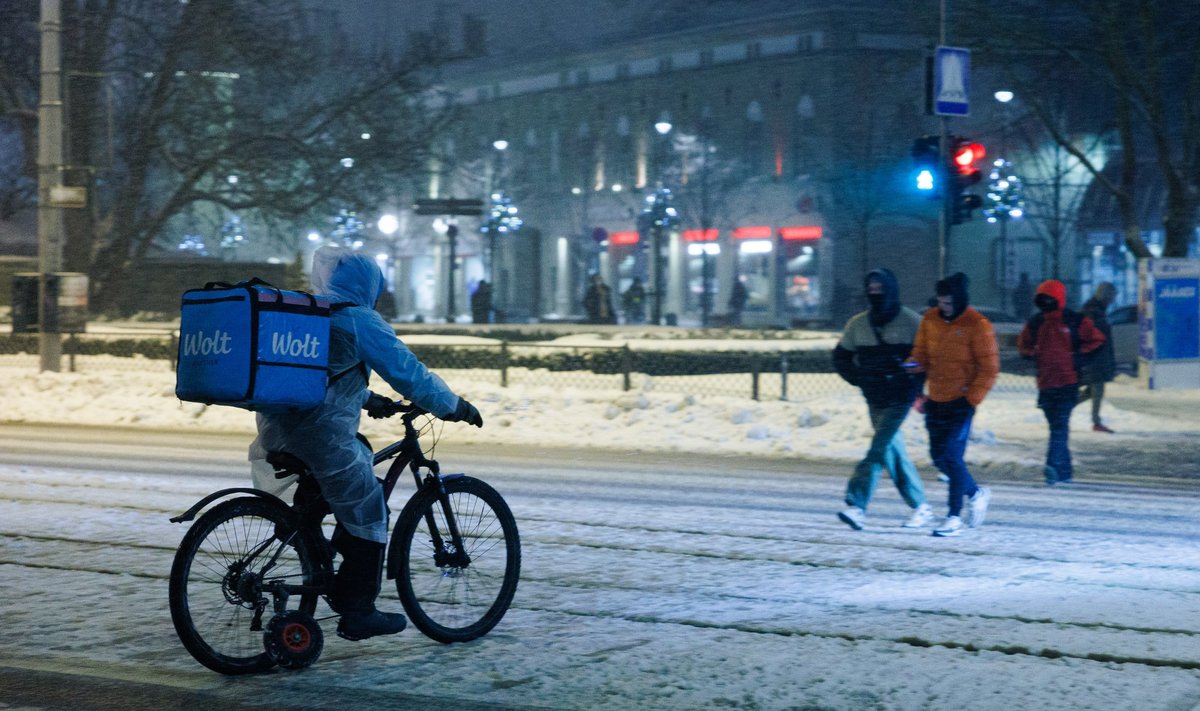 Lumetuisk Tallinna kesklinnas.