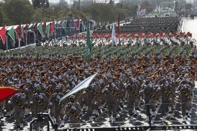 Iraani paramilitaarne revolutsiooniline kaardivägi, mida on varem kasutatud meeleavalduste vägivaldseks mahasurumiseks.