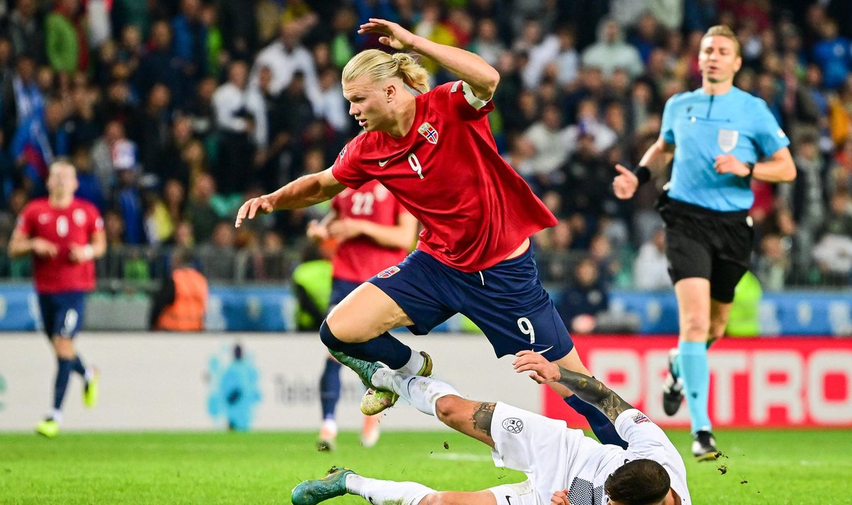 Haaland lõi värava, kuid Norra kaotas.