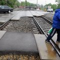 Tallinnas Tondi raudteeülesõidul on liiklus häiritud