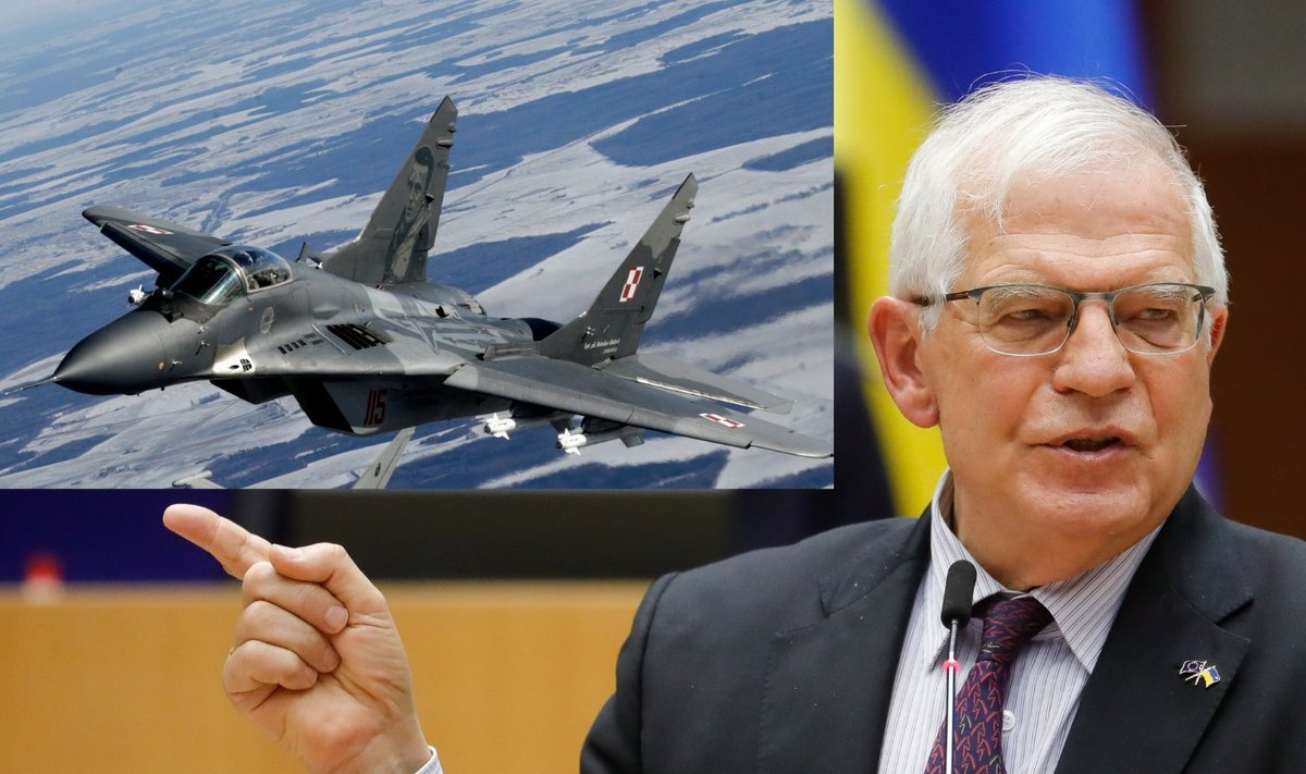 Poola MiG-29 hävituslennuk., Euroopa Liidu välispoliitika kõrge esindaja Josep Borrell.