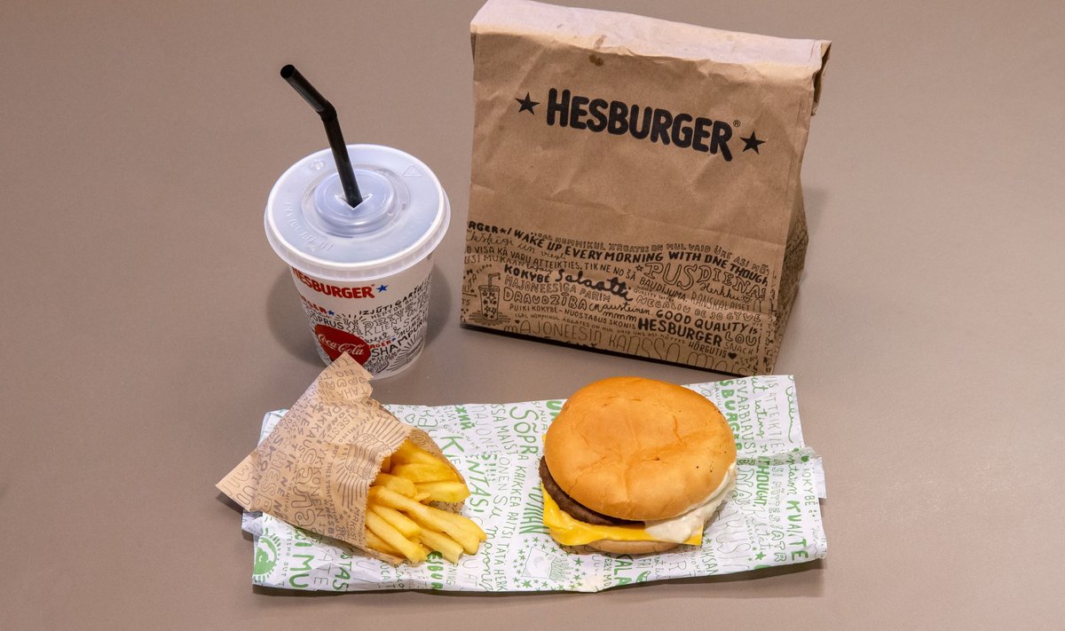 Hesburgeri juustuburgeri eine