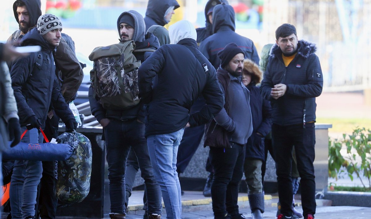 Minski tänavatel on märgata palju migrante, kes ootavad Euroopa Liitu pääsemist.