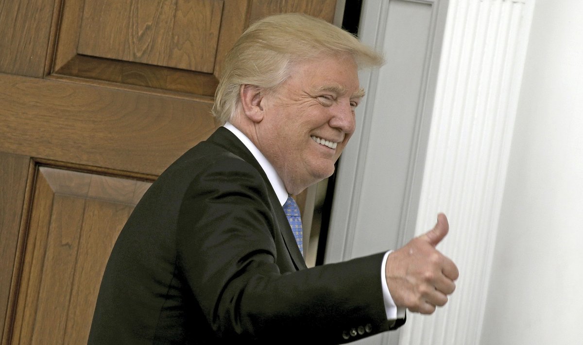 US President-elect Donald Trump at Trump International Golf Club