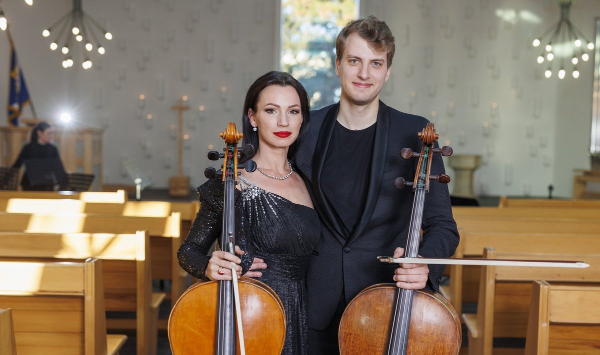 Elukaaslastest tšellistid Silvia Ilves ja Marcel Johannes Kits.