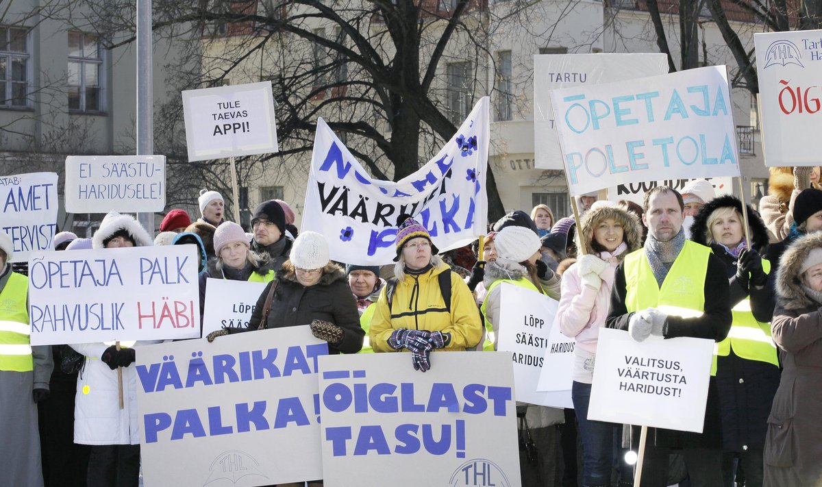 Viimati streikisid Eesti õpetajad 2012. aasta märtsis.
