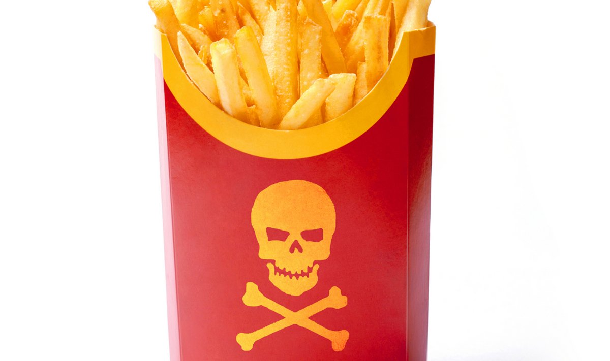 French,Fries,In,Red,Carton,Package,Box,With,The,Symbol