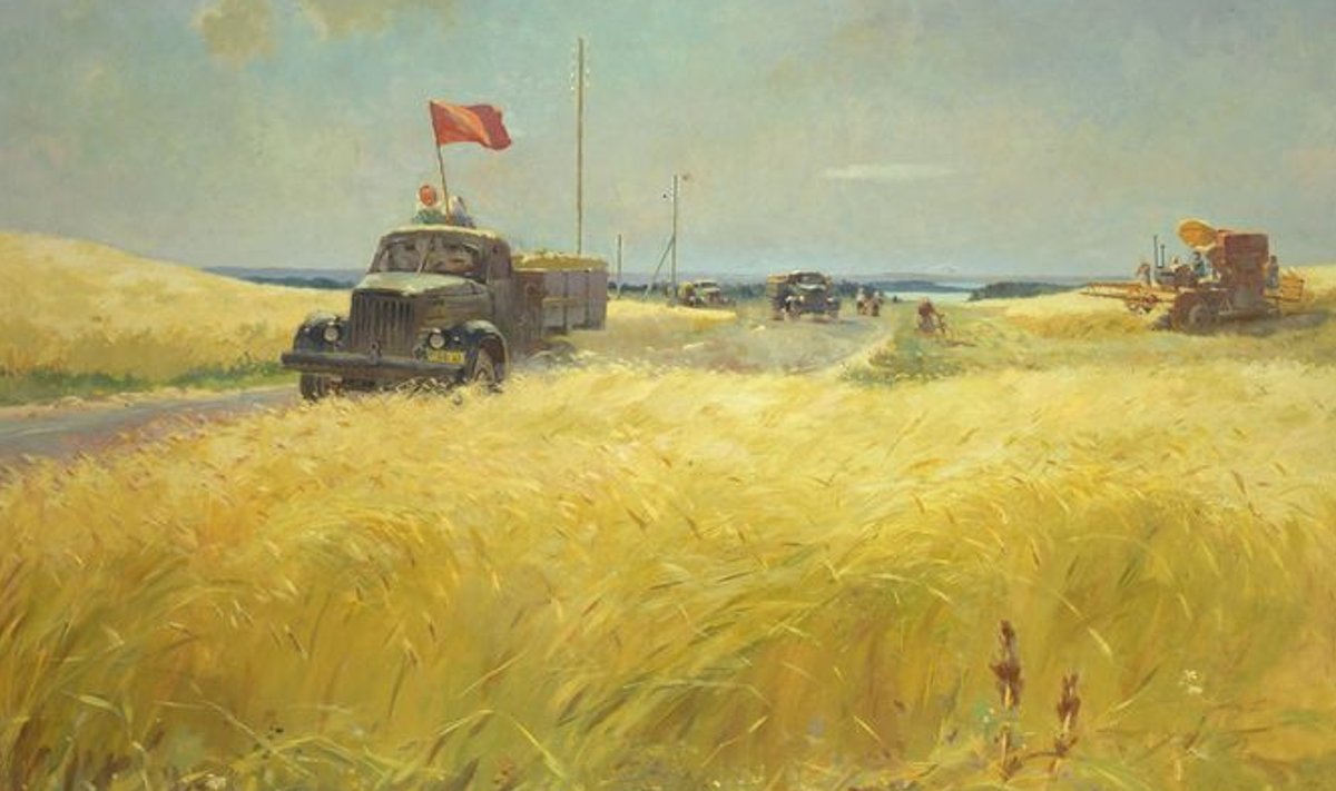 Viktor Karrus (1913–1991). Vilja riigile. 1953. Õli, lõuend