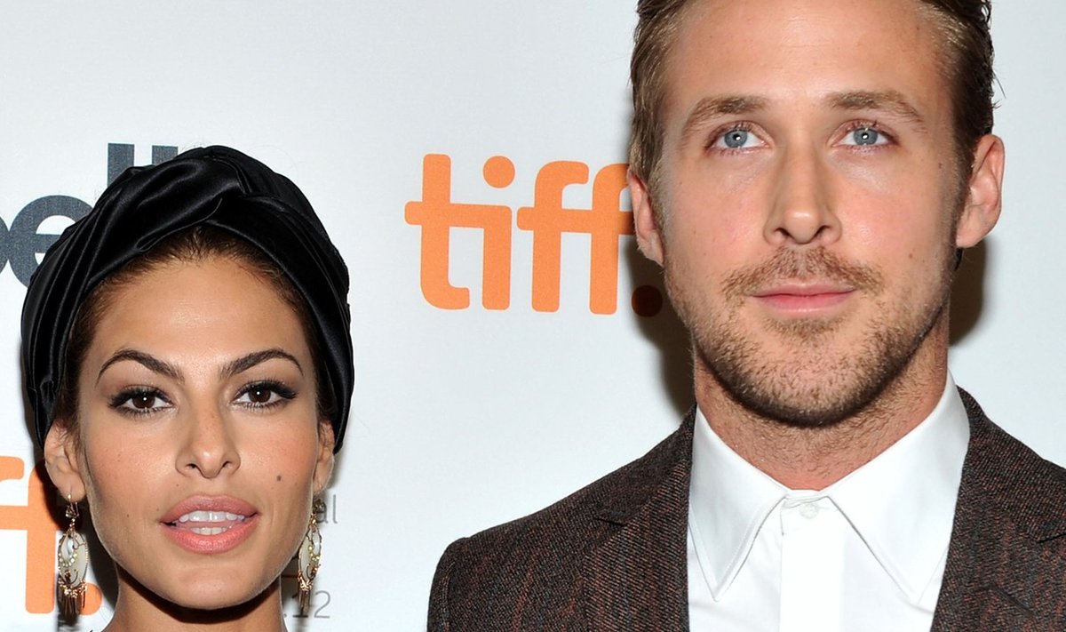Eva Mendes ja Ryan Gosling 2012. aastal galaüritusel