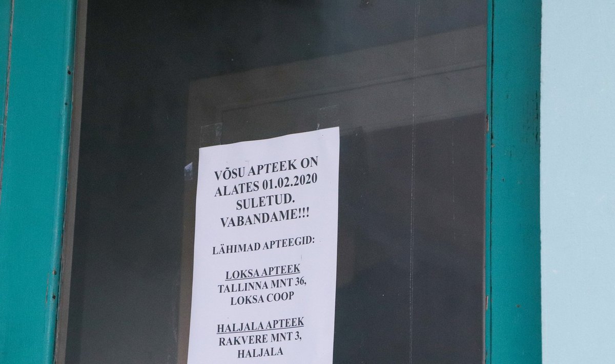 Võsu, apteek, apteegireform
