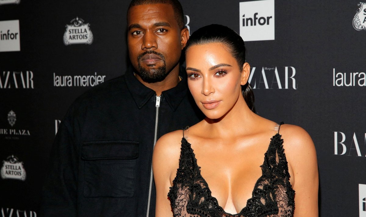 Kanye West koos eksabikaasa Kim Kardashianiga