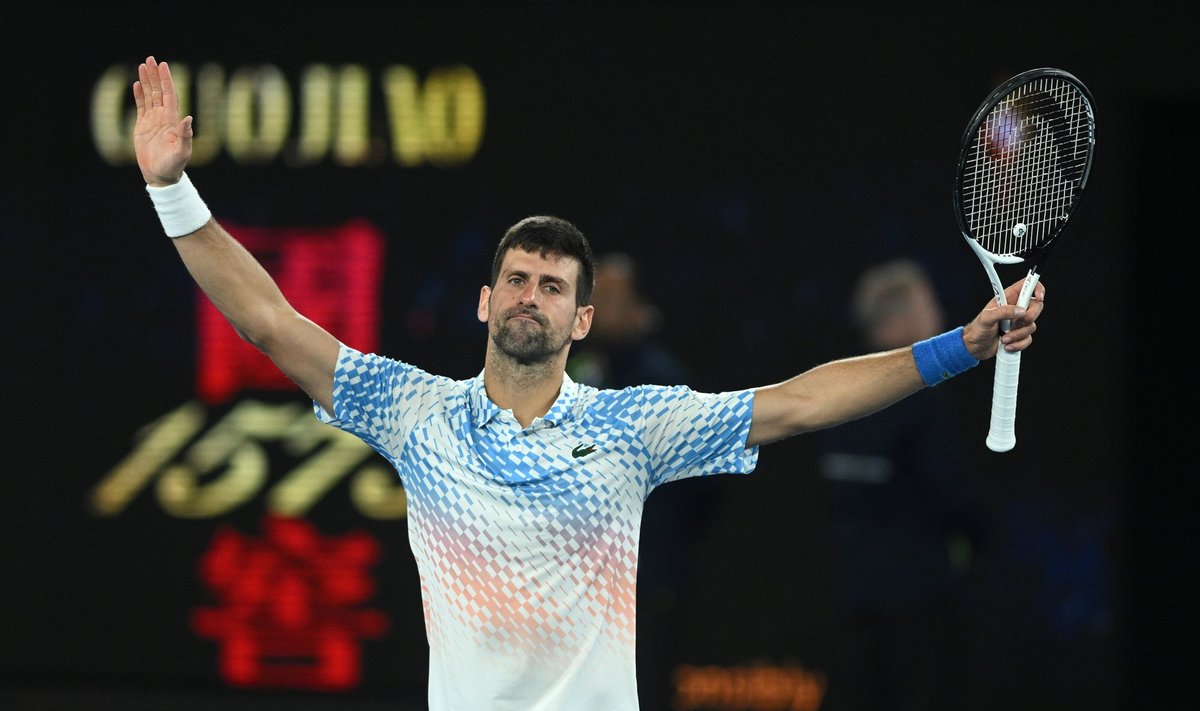 Novak Djokovic jõudis Austraalias poolfinaali.