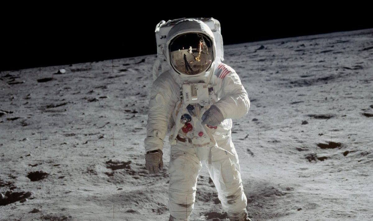 Esimesed inimesed Kuu pinnal: astronaut Buzz Aldrinist tegi pilti tema tiimikaaslane Neil Armstrong