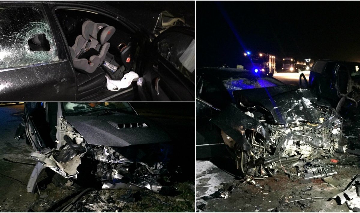 FOTOD SÜNDMUSKOHALT: Tallinna lähedal toimus raske liiklusõnnetus, neli  inimest said raskelt viga - Delfi