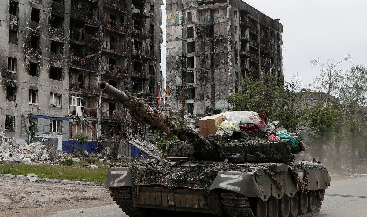 Российский танк в Украине