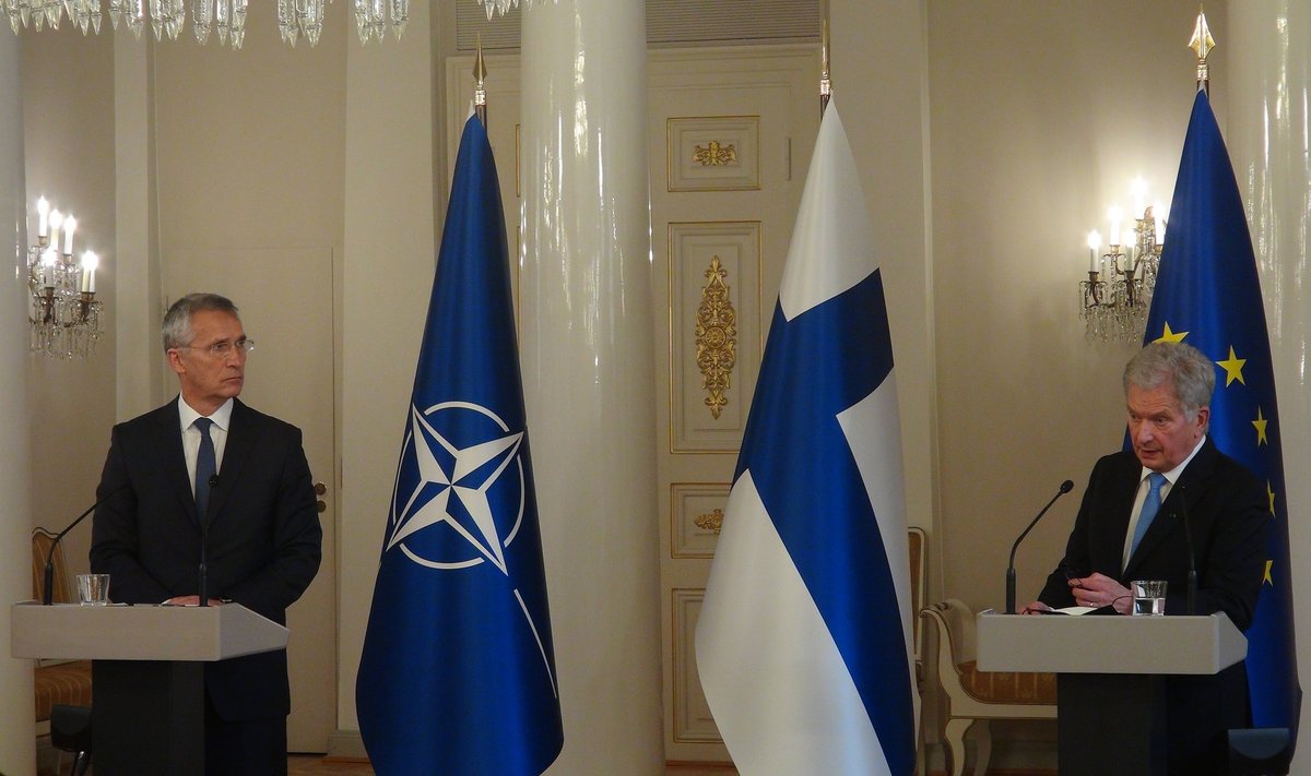 NATO peasekretär Jens Stoltenberg (vasakul) ja Soome president Sauli Niinistö kohtusid oktoobris Helsingis.