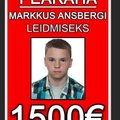 Võrus kadunuks jäänud 17-aastase Markkuse leidmiseks pandi välja pearaha