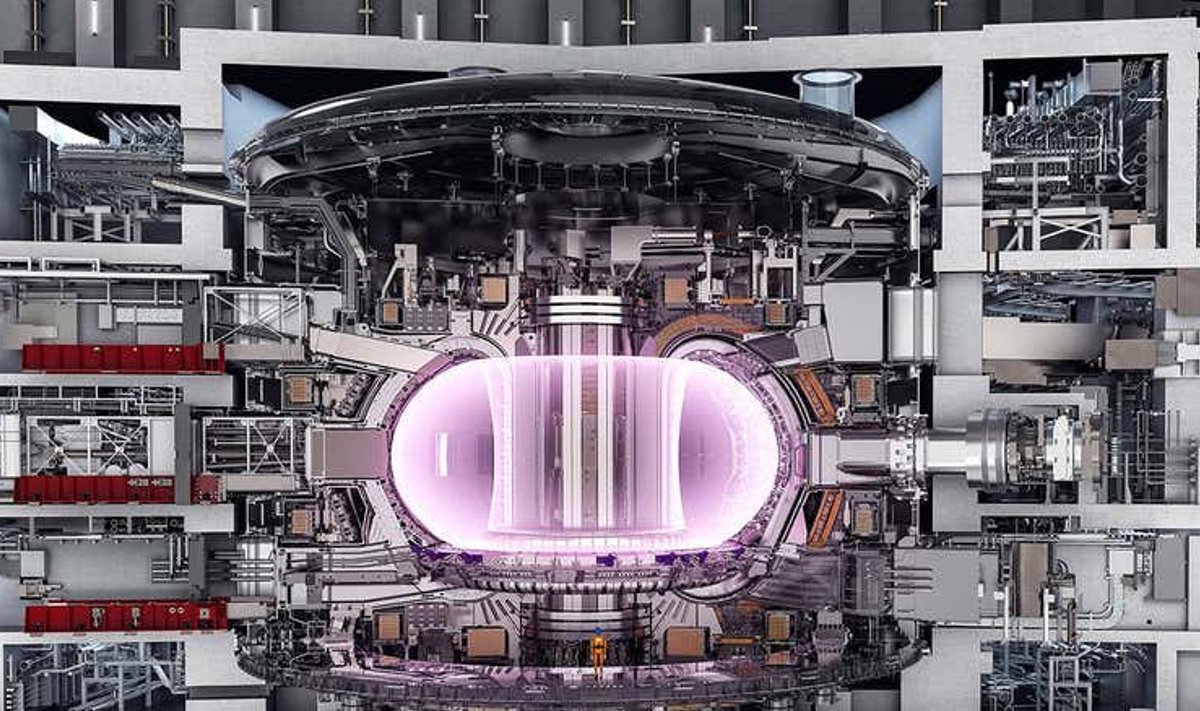 Selline näeb uus võimas magnet ITER-i fusioonreaktori osana (foto: ITER)