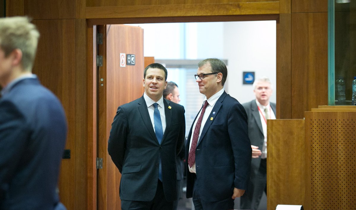Jüri Ratas ja Soome peaminister Juha Sipilä