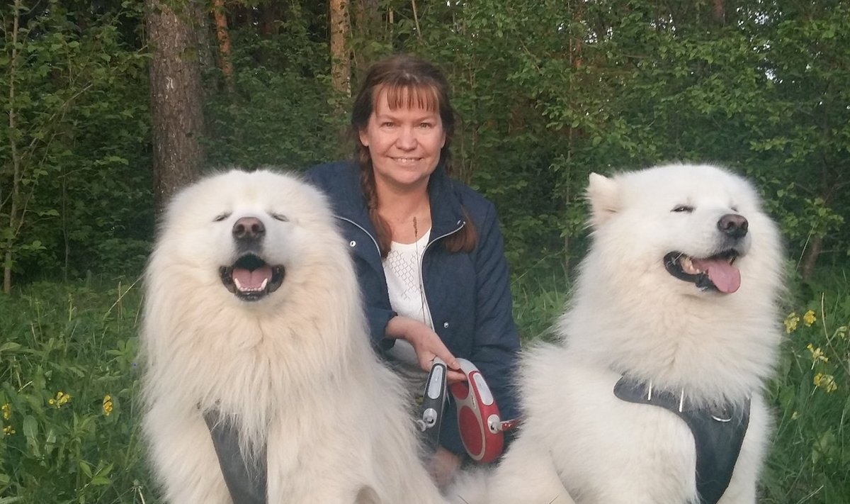 Anneli Salk oma lemmikutega.