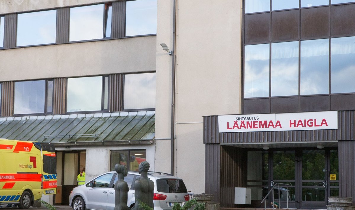 Läänemaa haigla uks.