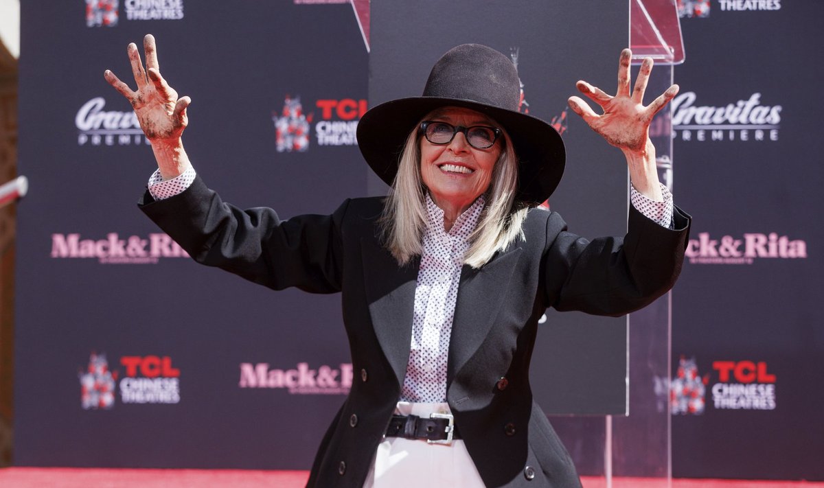 Diane Keaton Hand and Footprint Ceremony