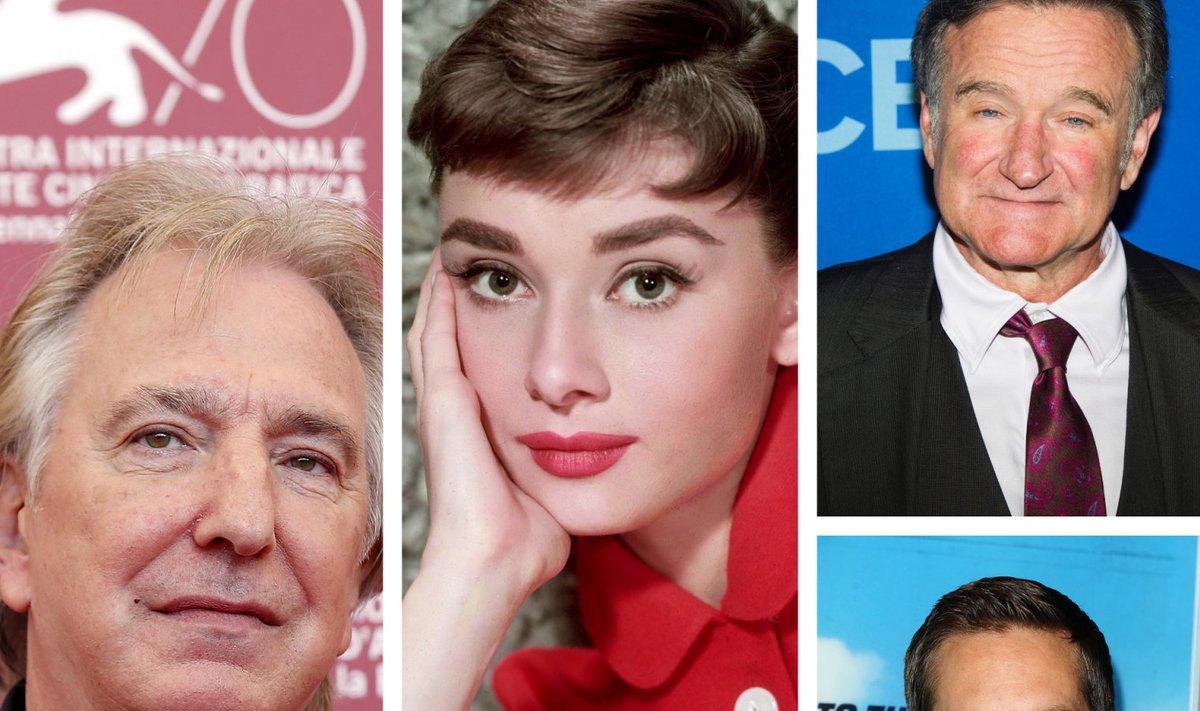 Alan Rickman, Audrey Hepburn, Robin Williams, Paul Walker