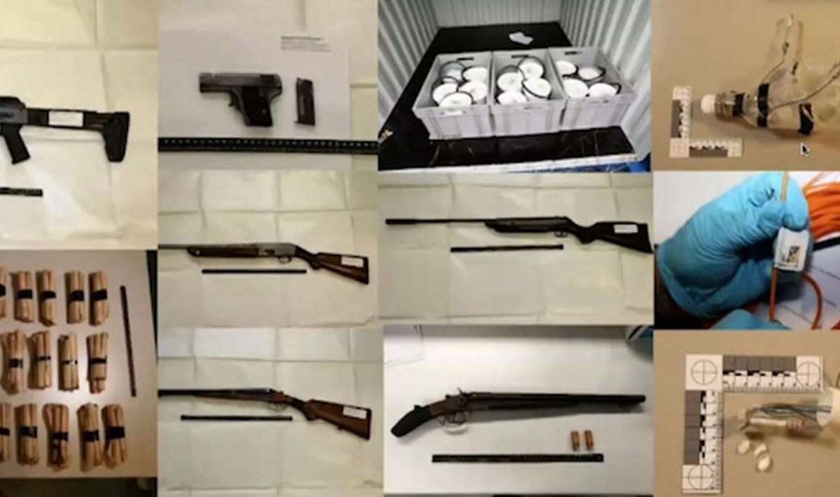 Konfiskeeritud relvad, laskemoon ja lõhkeaine