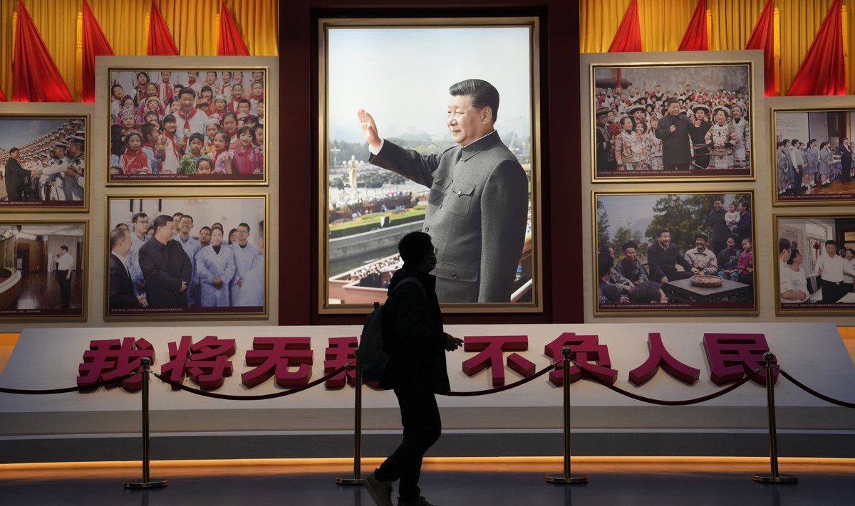Hiina kommunistliku partei muuseumis on president Xi Jinping aukohal.