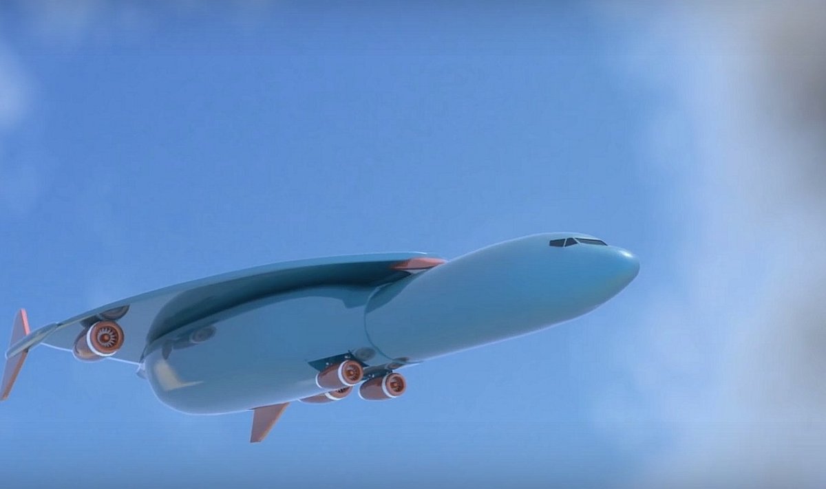 Patent Yogi tõlgendus Airbusi patendist uuele ülehelikiirusel reisilennukile.
