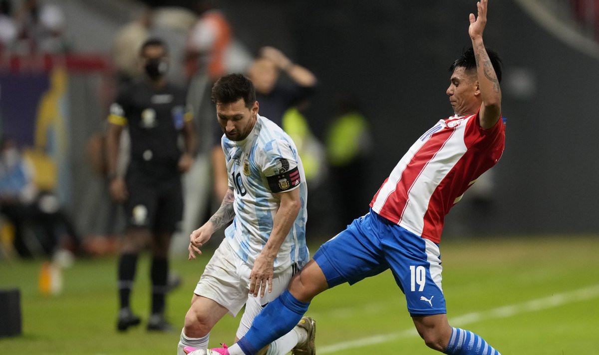 Lionel Messi juhitud Argentiina koondis jõudis Copa Americal veerandfinaali.