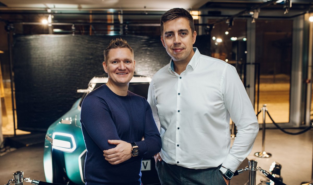 Руководители проекта нового электромобиля EEV, владельцы JMV Motors Вирго Вейман (слева) и Яак Лайксоо