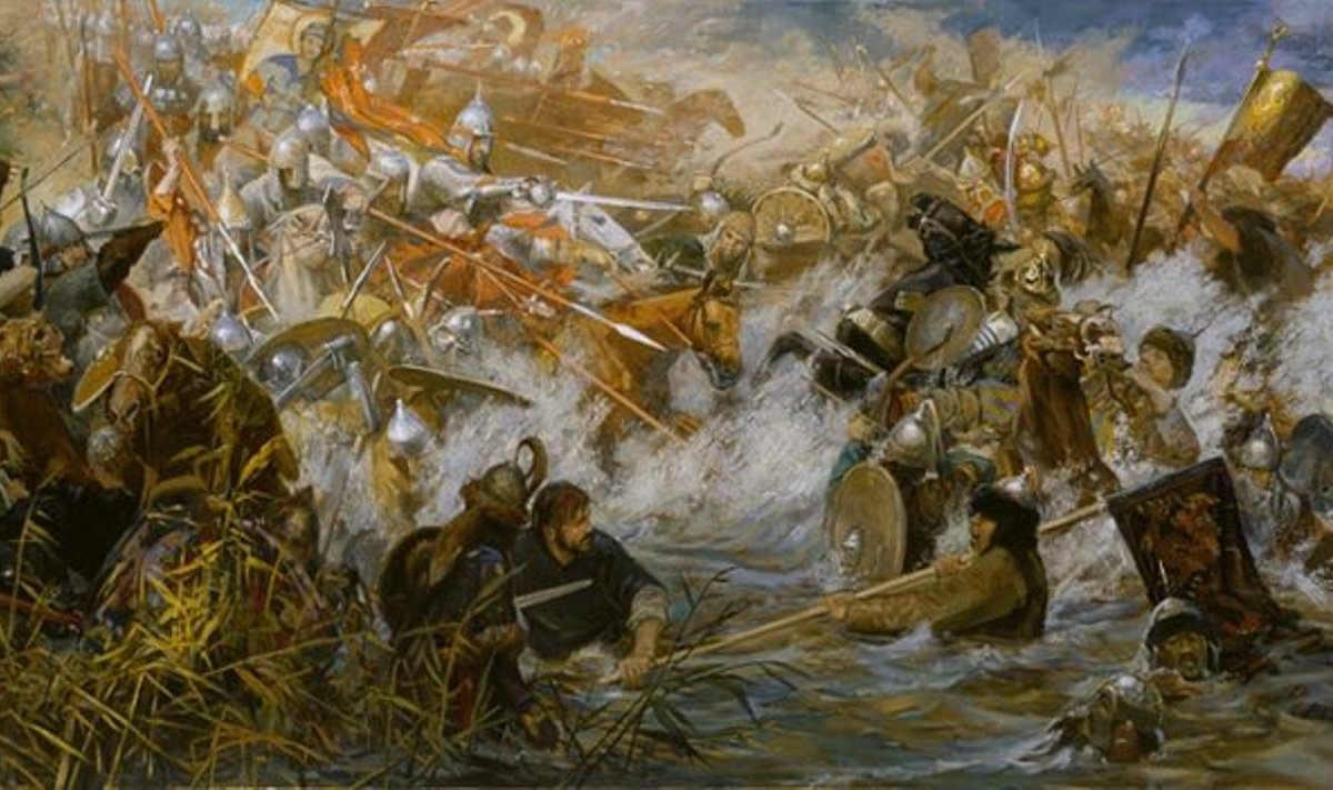 I. Komov "Vože jõe lahing" (1378)
