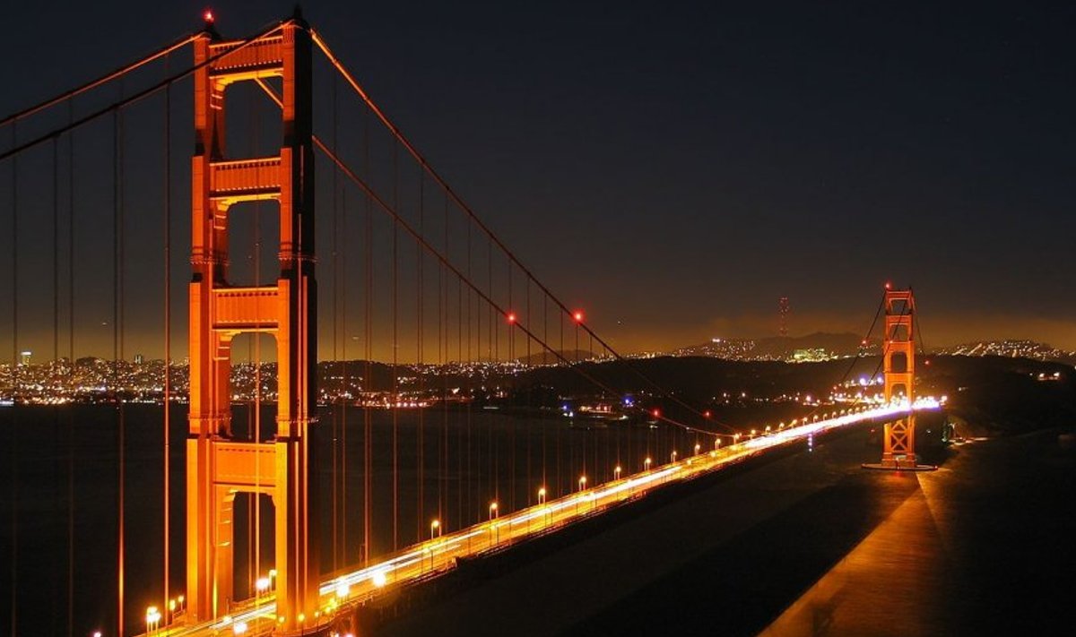 Golden Gate'i sild on 2,7 kilomeetrit pikk.