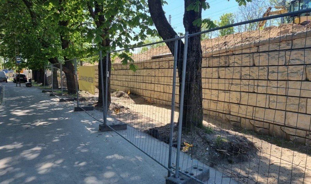 Siia tuleb uus tunnel. Vaade Tehnika tänava poolt