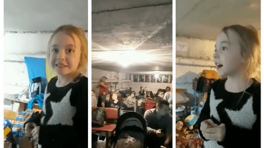 ВИДЕО | До слёз! Украинская девочка, поющая в бомбоубежище, растрогала людей по всему миру