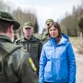 President käis patrullkäigul Eesti–Vene piiril