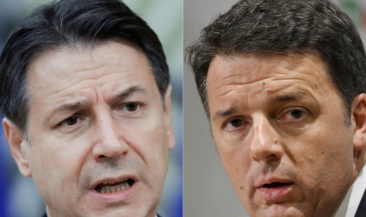 Giuseppe Conte ja Matteo Renzi