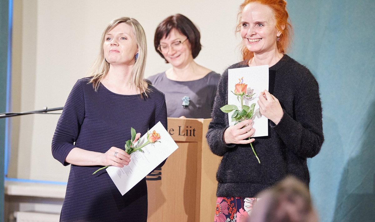 Kersti Heinloo ja Katre Rohumaa pälvisid tunnustuse raamatu "Öövöö" eest.
