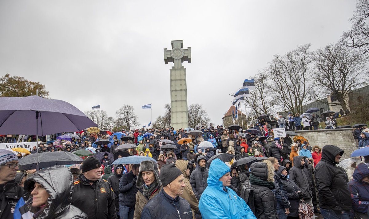 Meeleavaldus Vabaduse väljakul 23.10.2021