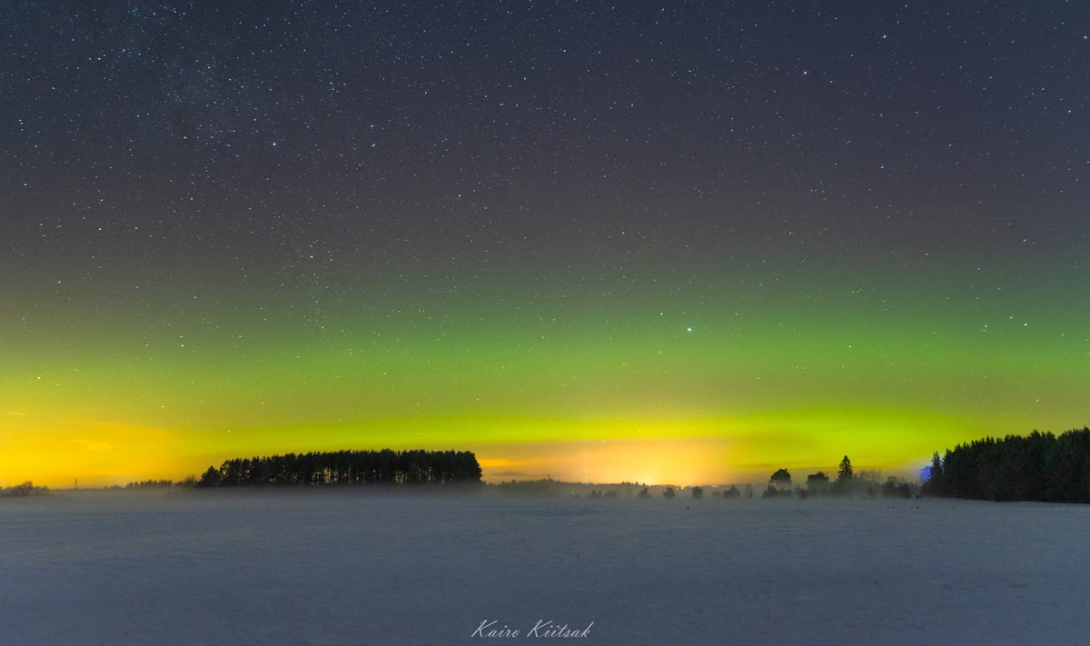 Põhjakaares nähti virmalisi.