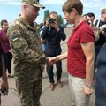 ФОТО: Кальюлайд в Краматорске выразила поддержку украинским военным в их борьбе за независимость